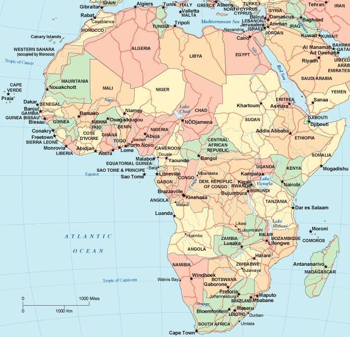 map of africa