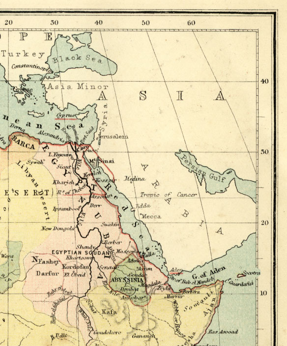 northeast africa map